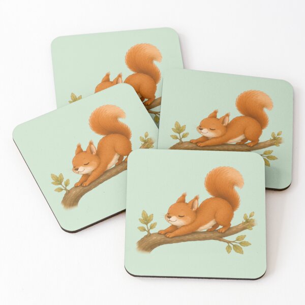 Item preview, Stretchy Mornings Red Squirrel designed and sold by MellowMunchkins.