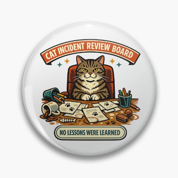 Item preview, Cat Incident Review Board Funny Office Cat Shirt designed and sold by Concrete Coffee Studio.