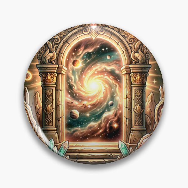 Item preview, Echoes of Eldoria – Cosmic Portal Fantasy Art designed and sold by Dogandesighn.