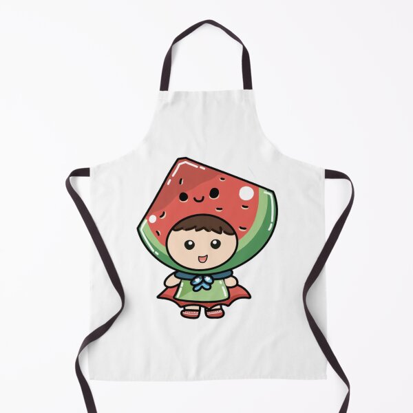 Item preview, Girl Watermelon Cute Chibi Red Fruit Hat Costume designed and sold by TheTouchArt.