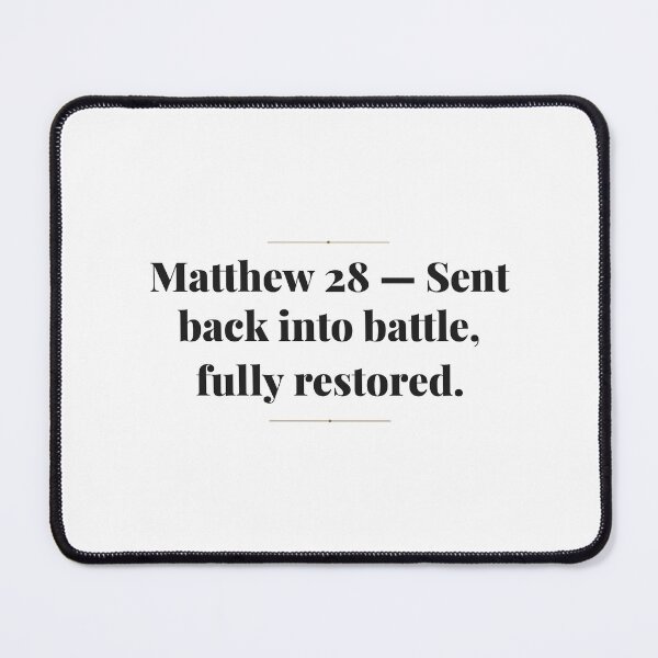 Item preview, Matthew 28 - Sent back into battle, fully restored. | ReDefined Mission designed and sold by Redefined Mission’s Official Merchandise .