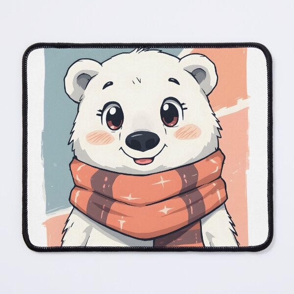 Item preview, Cute Kawaii Polar Bear Sticker | Adorable Winter Polar Bear Cartoon Illustration designed and sold by dreamz-world.