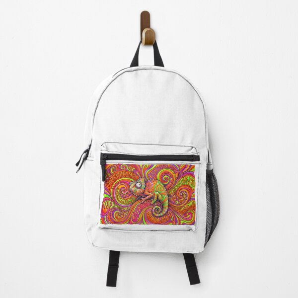 Item preview, Overwhelmed Chameleon - Psychedelic Groovy Trippy Art designed and sold by SoulPT.