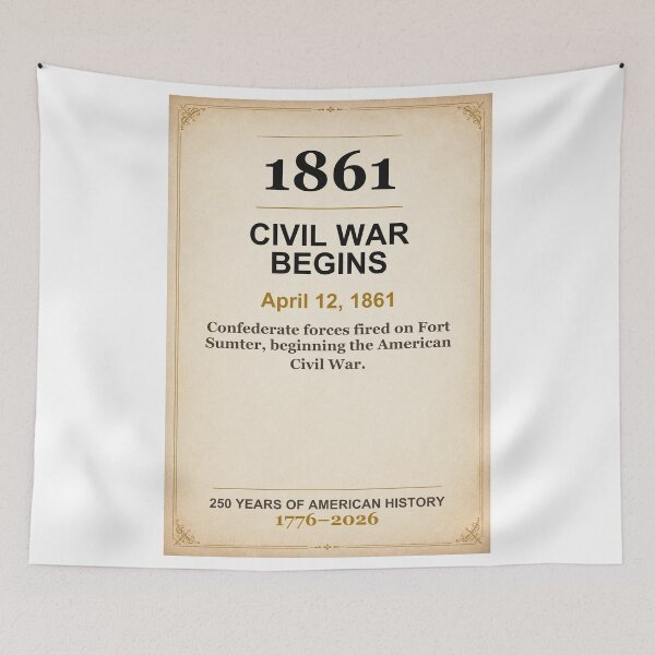 Item preview, America 250 | Civil War Begins | 1861 designed and sold by ariksworld.