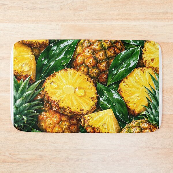 Item preview, Golden Pineapple Fruit Pattern Tropical Print designed and sold by DjFreeq.