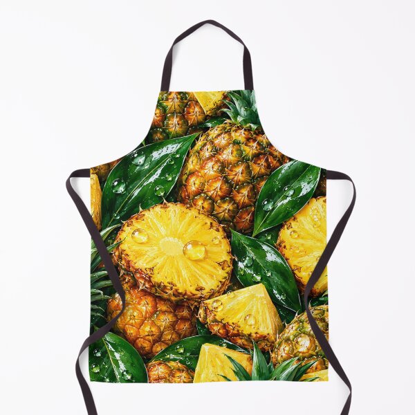 Item preview, Golden Pineapple Fruit Pattern Tropical Print designed and sold by DjFreeq.