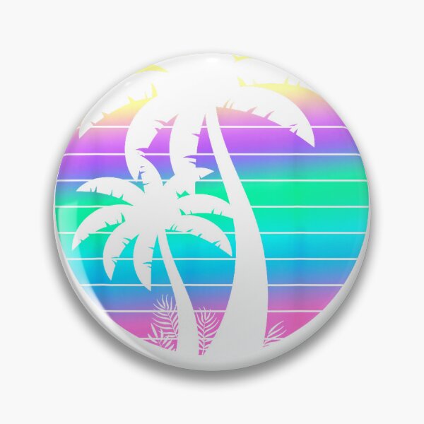 Item preview, Summer 80s Palm Trees Beach Tropical 90s Retro Vaporwave T-Shirt designed and sold by Badriiiii.