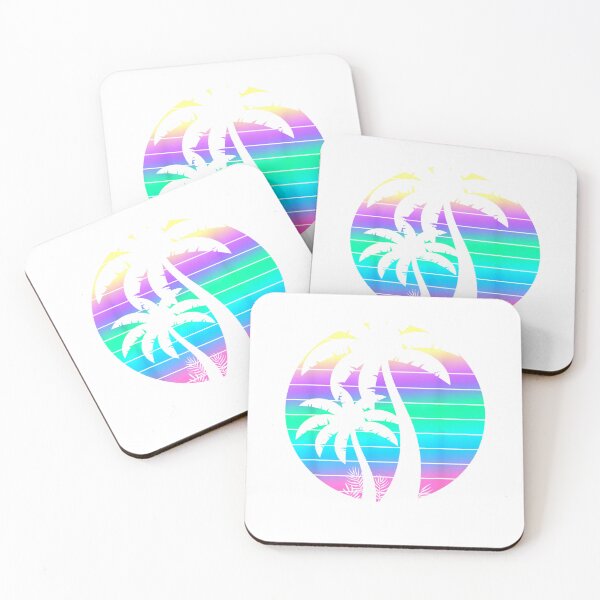 Item preview, Summer 80s Palm Trees Beach Tropical 90s Retro Vaporwave T-Shirt designed and sold by Badriiiii.
