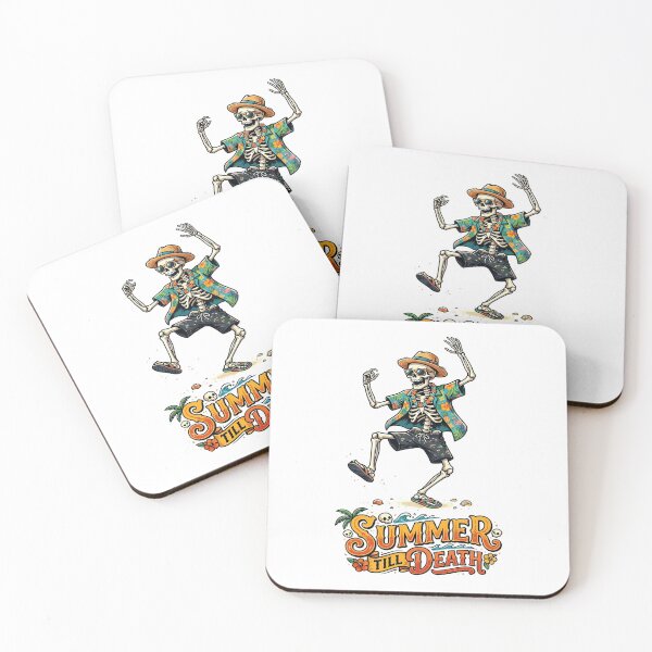 Item preview, Summer Till Death Dancing Skeleton Beach Vacation designed and sold by AvivaCreative.