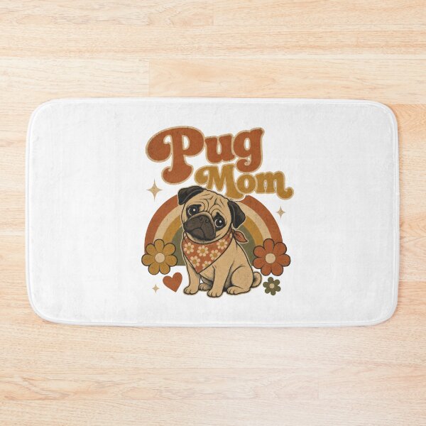 Item preview, Pug Mom Funny pet puppy dog vintage design for pug owners and pug lovers  designed and sold by LD ART.