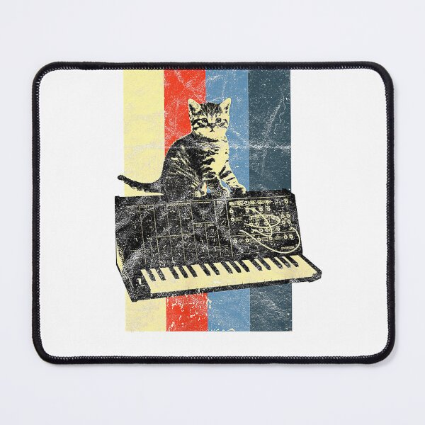 Item preview, Synthesizer & Cat Vintage Analog - Synth Techno T-Shirt T-Shirt designed and sold by kevincuellar.