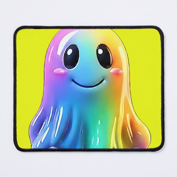 Item preview, Cute Rainbow Gradient Jelly Ghost 3D Render designed and sold by ToxicInkArt.