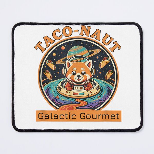 Item preview, Taco-naut Galactic Gourmet Red Panda Space Food Adventure T-Shirt designed and sold by gidget-gadget.