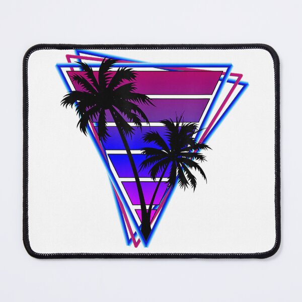 Item preview, Synthwave Inspired Retro 80s Vaporwave Palm Tree Silhouette T-Shirt designed and sold by KTY-NUSS.