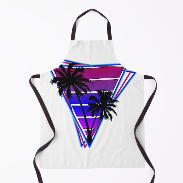 Artikelvorschau, Synthwave-inspiriertes Retro-T-Shirt im 80er-Jahre-Vaporwave-Stil mit Palmen-Silhouette entworfen und verkauft von KTY-NUSS.