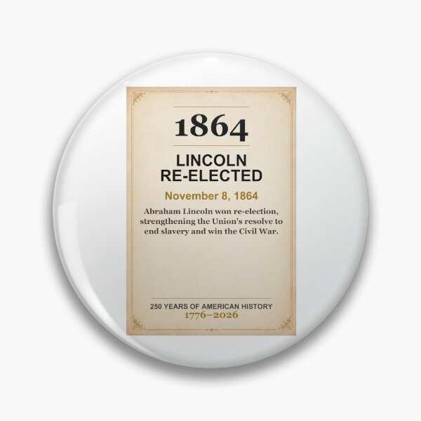 Item preview, America 250 | Lincoln Re-Elected | 1864 designed and sold by ariksworld.