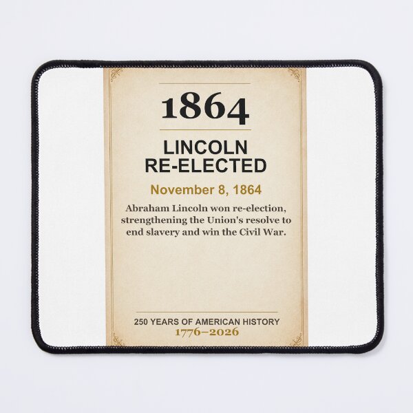 Item preview, America 250 | Lincoln Re-Elected | 1864 designed and sold by ariksworld.