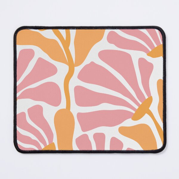 Item preview, Groovy Seamless Flower Pattern | Retro Floral Design in Soft Orange & Pink | Summer Fabric, Wallpaper & Home Decor | Vintage Floral Print designed and sold by PureHopeStudio.