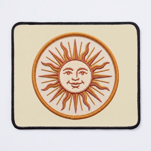 Item preview, Vintage Sun Face Embroidery Patch Design designed and sold by Lamlamiu.