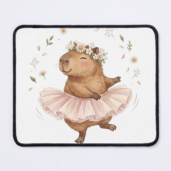 Item preview, Cute Ballet Capybara designed and sold by 2-Of-A-Kind.