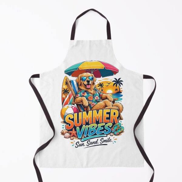 Item preview, Summer Vibes Golden Retriever Beach designed and sold by Sovereign Supply Co..