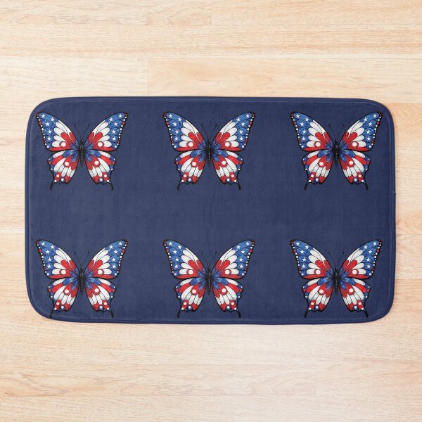 Item preview, Red White Blue Butterfly Art designed and sold by Artishal.