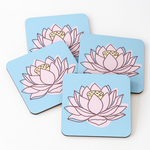 Item preview, Serene Pink Lotus Bloom Illustration designed and sold by kowlymowllss.
