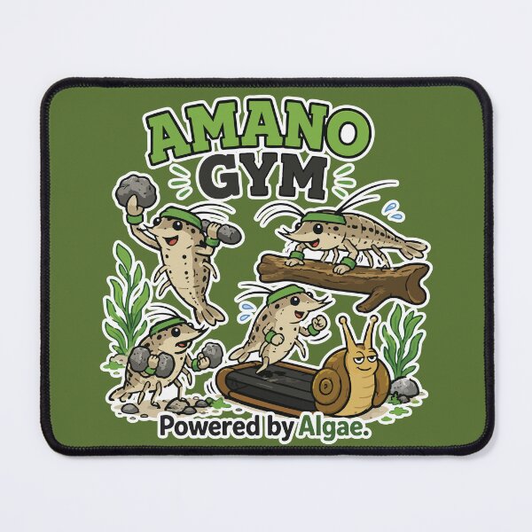 Item preview, Funny Amano Shrimp Gym Aquarium Humor designed and sold by SimplePoDesign.