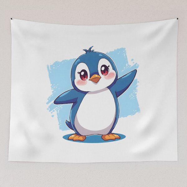 Item preview, Cute Kawaii Penguin Sticker | Adorable Cartoon Penguin Illustration designed and sold by dreamz-world.