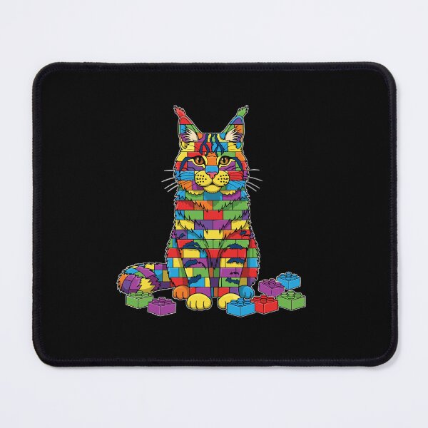 Item preview, Maine Coon Cat Building Blocks Feline Pet Lover designed and sold by PopStars1993.