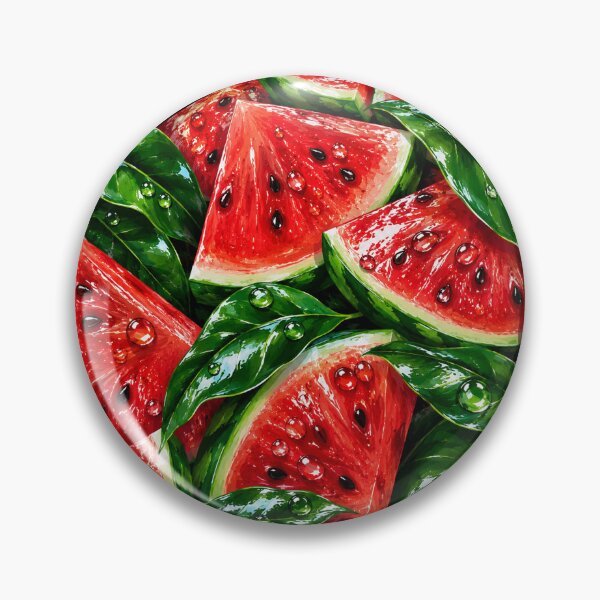 Item preview, Watermelon Slice Fruit Pattern Juicy Summer Print designed and sold by DjFreeq.