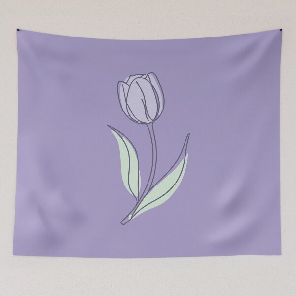Item preview, Soft Lavender Tulip Botanical Artwork designed and sold by kowlymowllss.