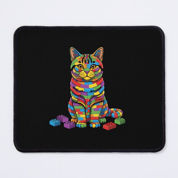 Item preview, Brick Cat Building Blocks Feline Pet Lover designed and sold by PopStars1993.