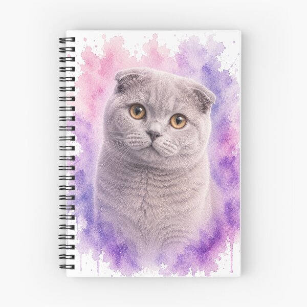 Item preview, Cute Scottish Fold Cat Watercolor Painting designed and sold by Mikena1996.
