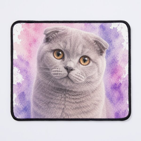 Item preview, Cute Scottish Fold Cat Watercolor Painting designed and sold by Mikena1996.