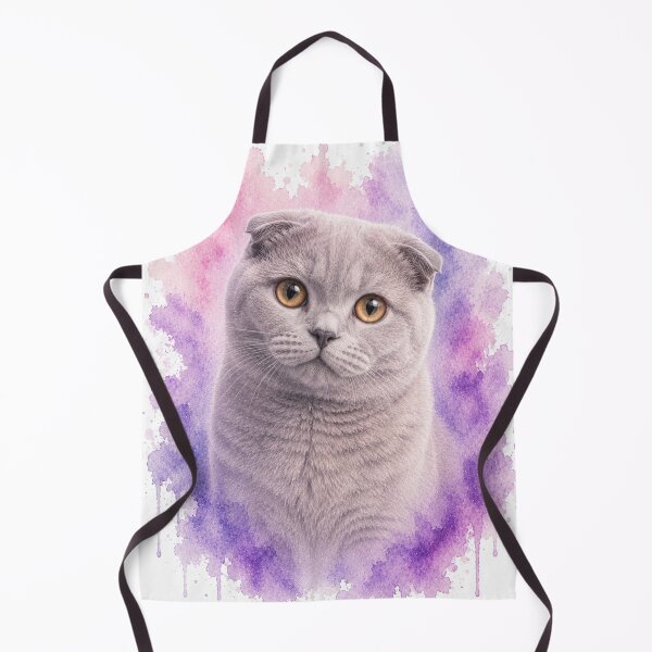 Item preview, Cute Scottish Fold Cat Watercolor Painting designed and sold by Mikena1996.