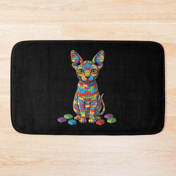 Item preview, Sphynx Cat Building Blocks Feline Lover designed and sold by PopStars1993.