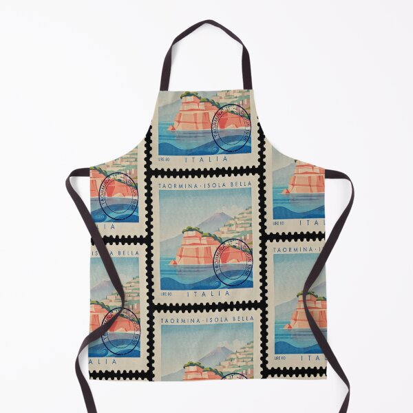 Item preview, Taormina Sicily Isola Bella Postage Stamp Travel Sticker designed and sold by stickercuffs.