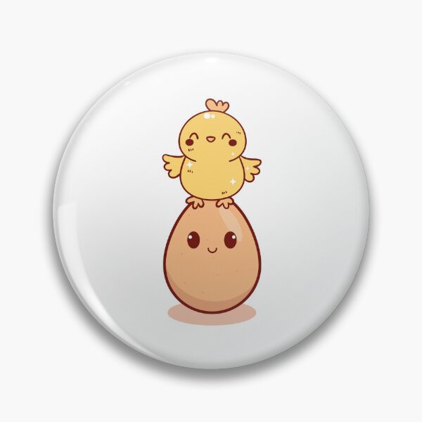 Item preview, Cute Chick Standing on Smiling Egg designed and sold by yuki-hana.