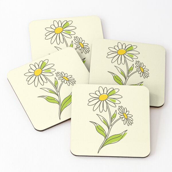Item preview, Charming White Daisy Floral Illustration designed and sold by kowlymowllss.