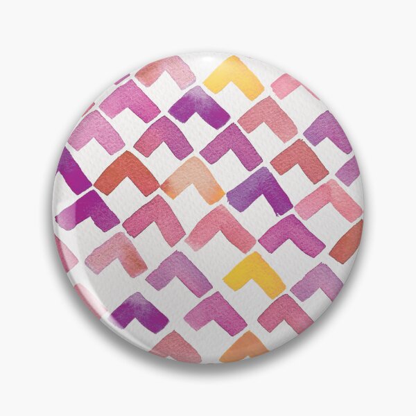 Item preview, Watercolor Chevron Pattern in Purple and Orange - Hand Painted Geometric Design designed and sold by Twisted-Type-Co.