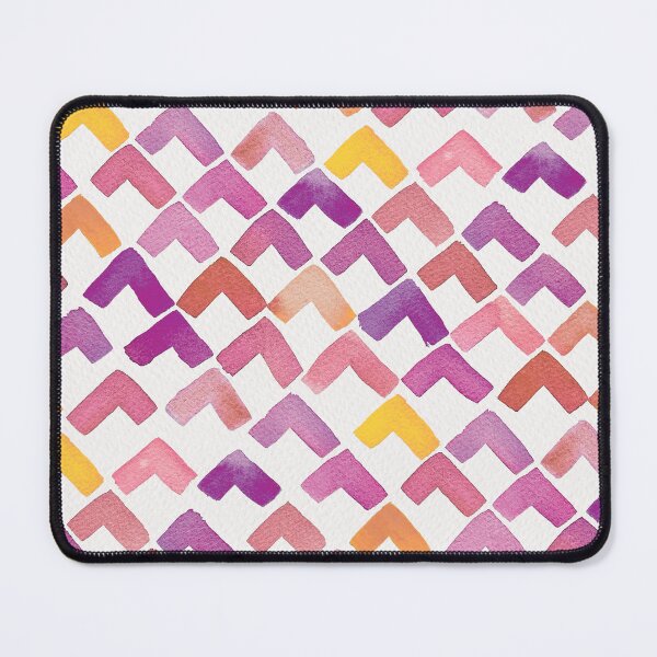 Item preview, Watercolor Chevron Pattern in Purple and Orange - Hand Painted Geometric Design designed and sold by Twisted-Type-Co.