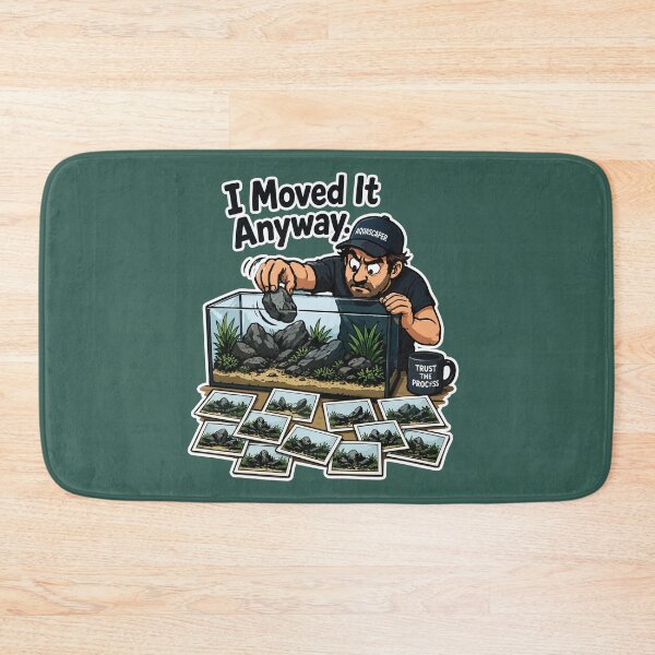 Item preview, Funny Aquascaper I Moved It Anyway Aquarium designed and sold by SimplePoDesign.