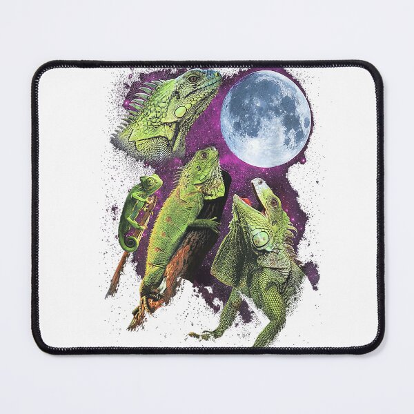 Item preview, Three Iguana Moon Funny Reptile Lizard Retro Cosmic Space T-Shirt designed and sold by KTY-NUSS.