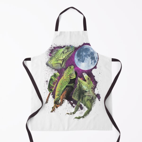 Item preview, Three Iguana Moon Funny Reptile Lizard Retro Cosmic Space T-Shirt designed and sold by KTY-NUSS.