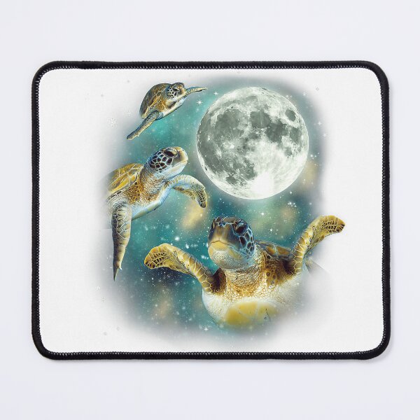 Item preview, Three Sea Turtle Moon 3 Magic Sea Turtles Cute Moon Parody T-Shirt designed and sold by gidget-gadget.