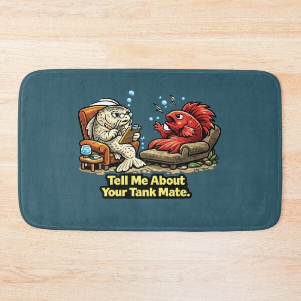 Item preview, Funny Betta Fish Therapy Tank Mate Aquarium designed and sold by SimplePoDesign.