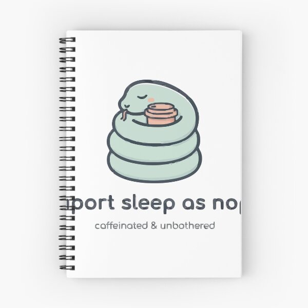 Item preview, Import Sleep As Nope Python Coder Coffee Snake designed and sold by Bianca Oltean.