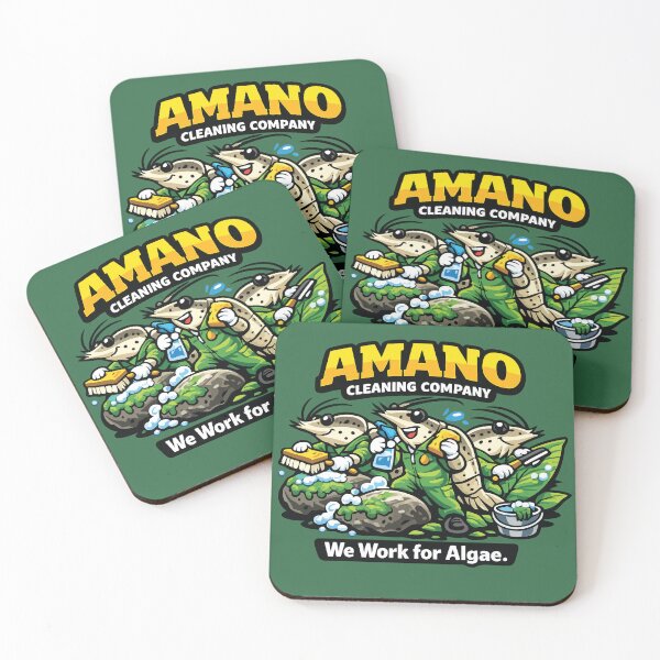 Item preview, Funny Amano Shrimp Cleaning Company Aquarium designed and sold by SimplePoDesign.