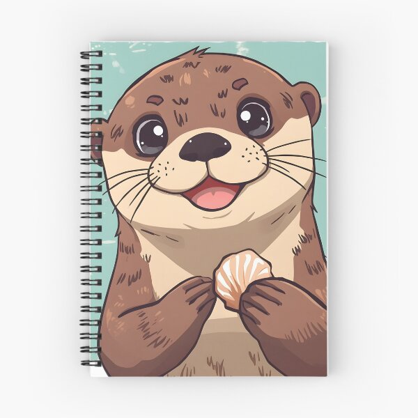 Item preview, Cute Kawaii Otter Sticker | Adorable Smiling Sea Otter Cartoon Illustration designed and sold by dreamz-world.